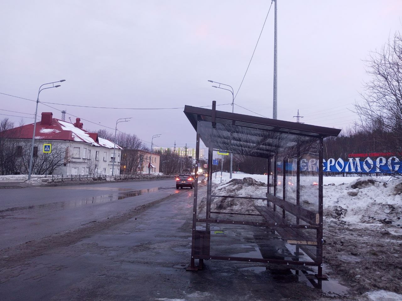 На объездной автодороге Североморска построят недостающие остановки