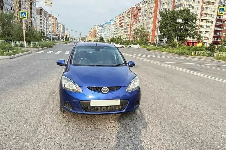 В Абакане водитель сбила велосипедиста на пешеходном переходе
