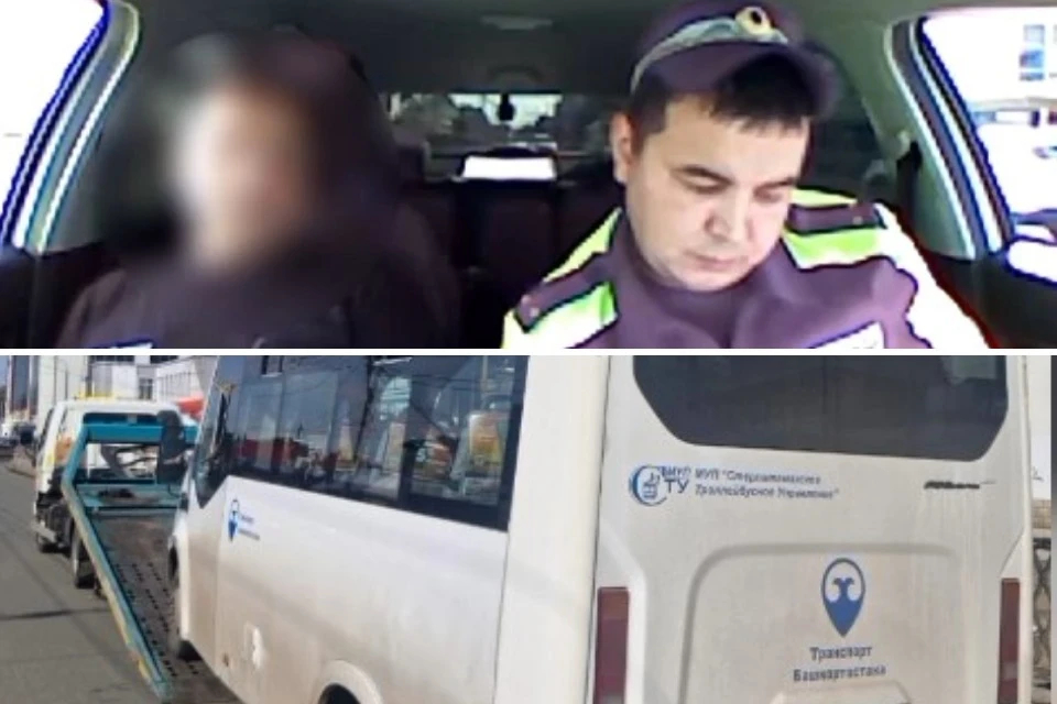 Пьяный водитель автобуса уснул в машине ДПС в Стерлитамаке