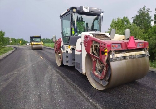 В Омской области обновляют дорогу Омск-Муромцево-Седельниково