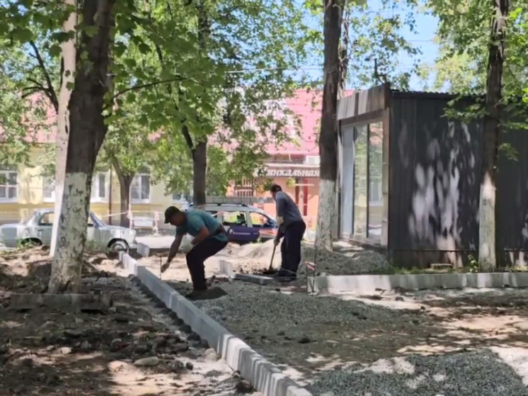 Во Владикавказе начали благоустройство сквера у поликлиники №1