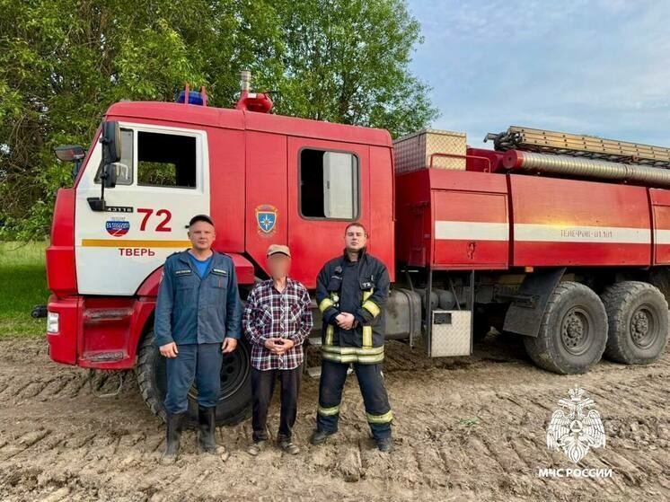 Спасатели МЧС нашли пенсионера грибника в лесу под Тверью живым