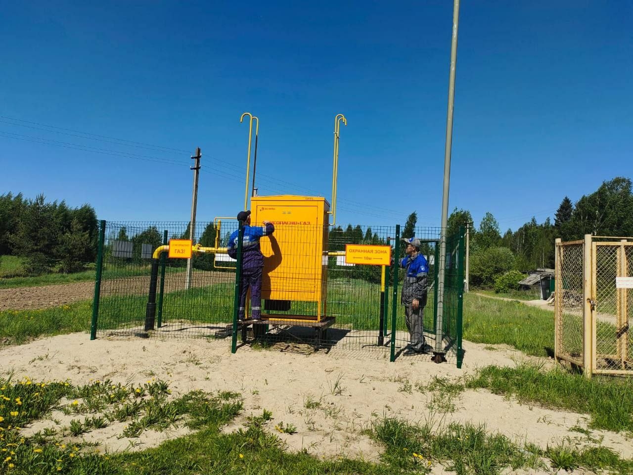 В Вологодской области газифицировали деревню Макарьино