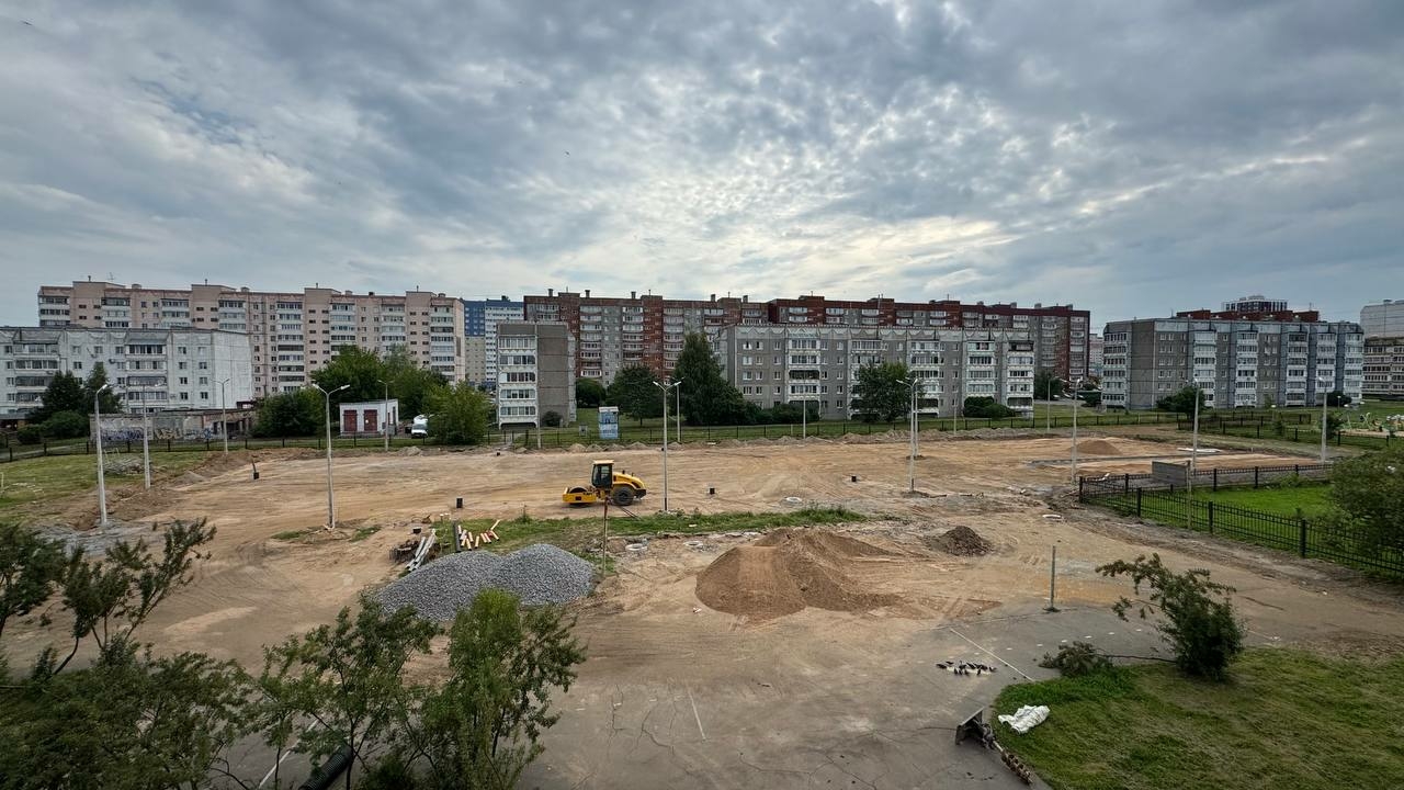 В Череповце у школы №43 началось строительство современного стадиона