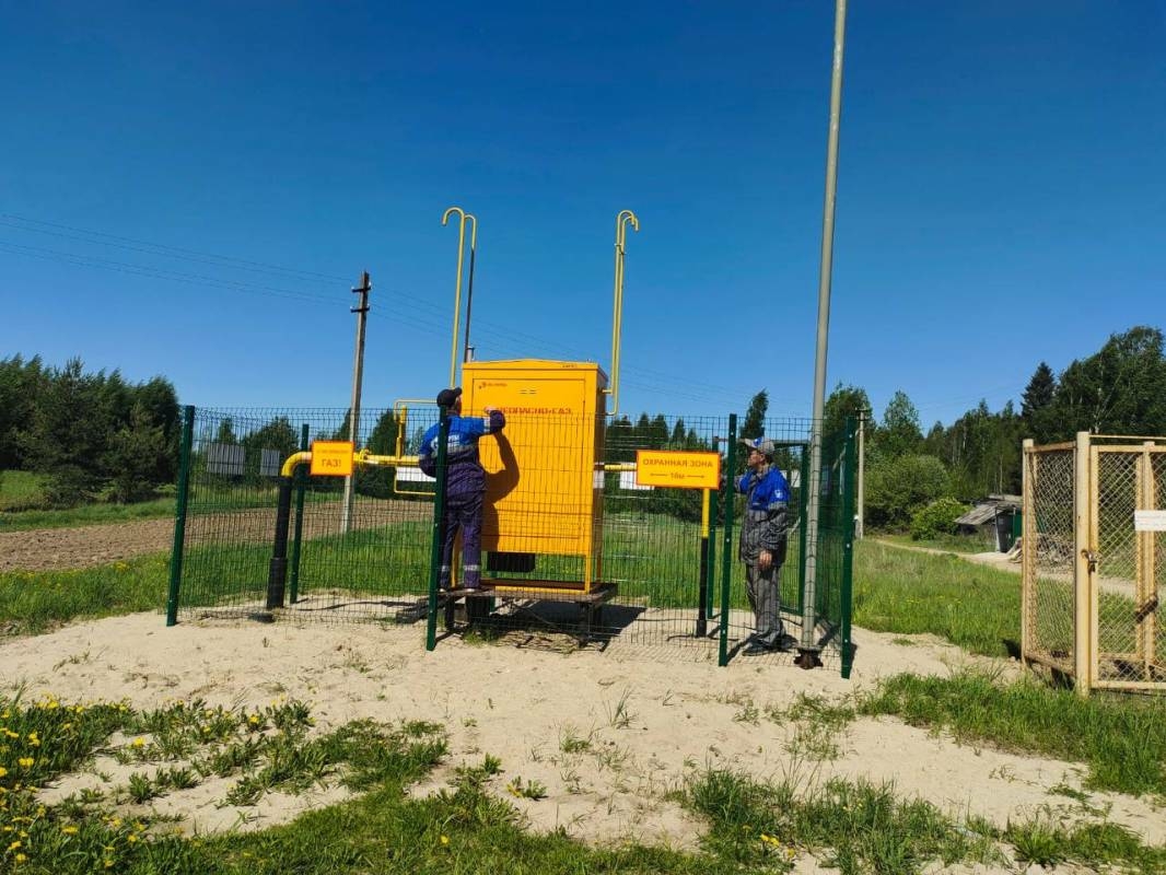 В Вологодской области деревню Макарьино подключили к природному газу