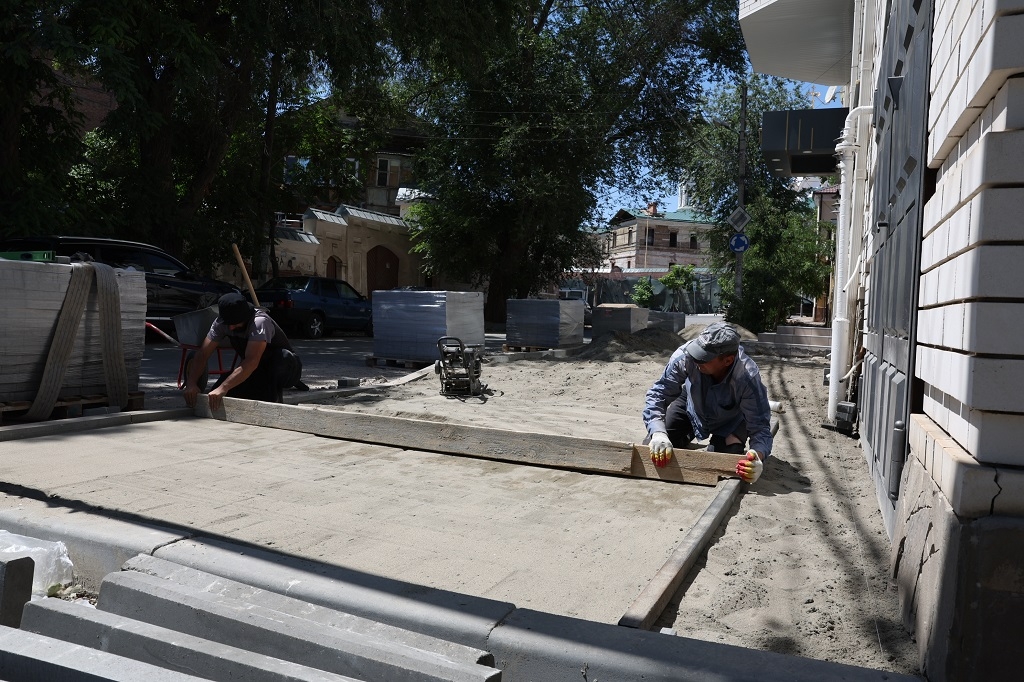 В Астрахани завершается ремонт улицы Чалабяна в районе Большие Исады