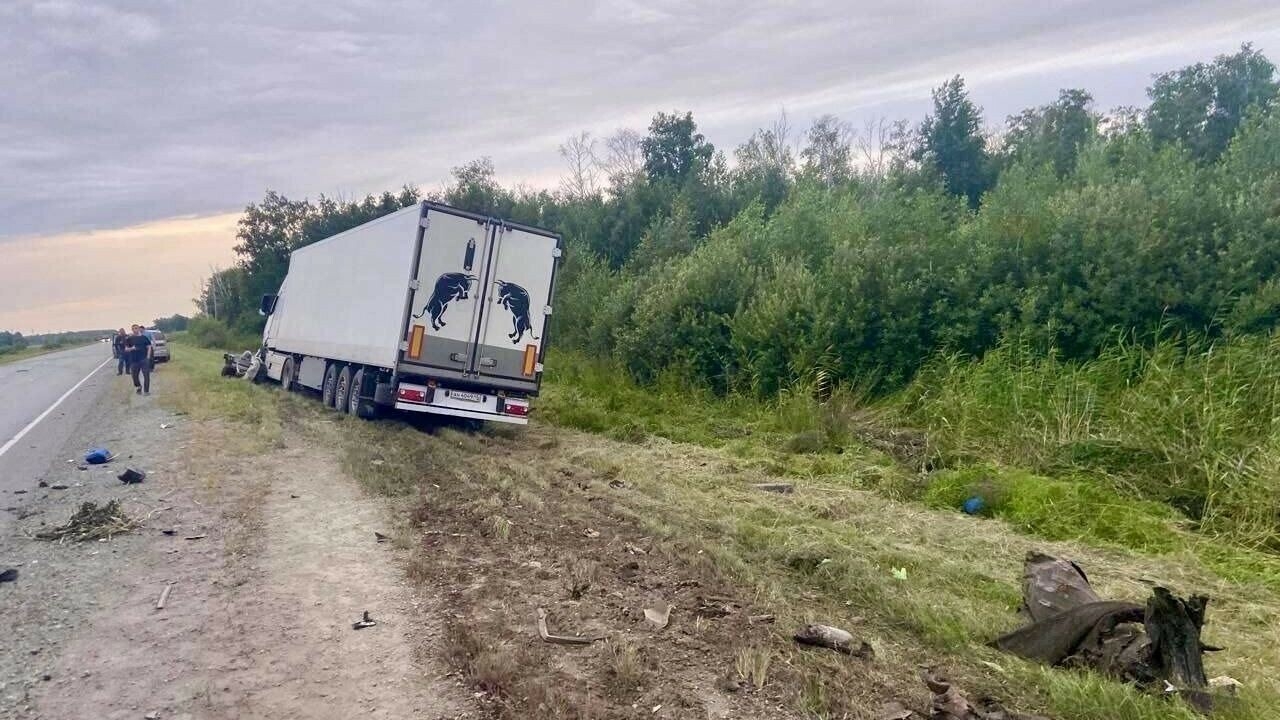 Водитель ВАЗа погиб в лобовом ударе с двумя фурами