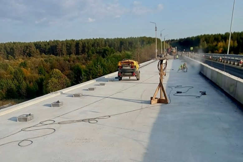 На Вологодчине завершается ремонт моста через реку Юзу в Бабушкинском округе