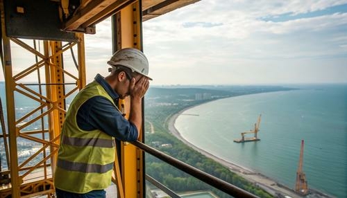 Монтаж башенного крана в Севастополе закончился смертью и госпитализацией рабочих