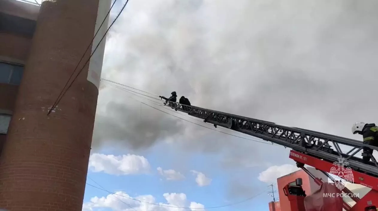 В Екатеринбурге пожар в гаражном комплексе уничтожил 24 машины