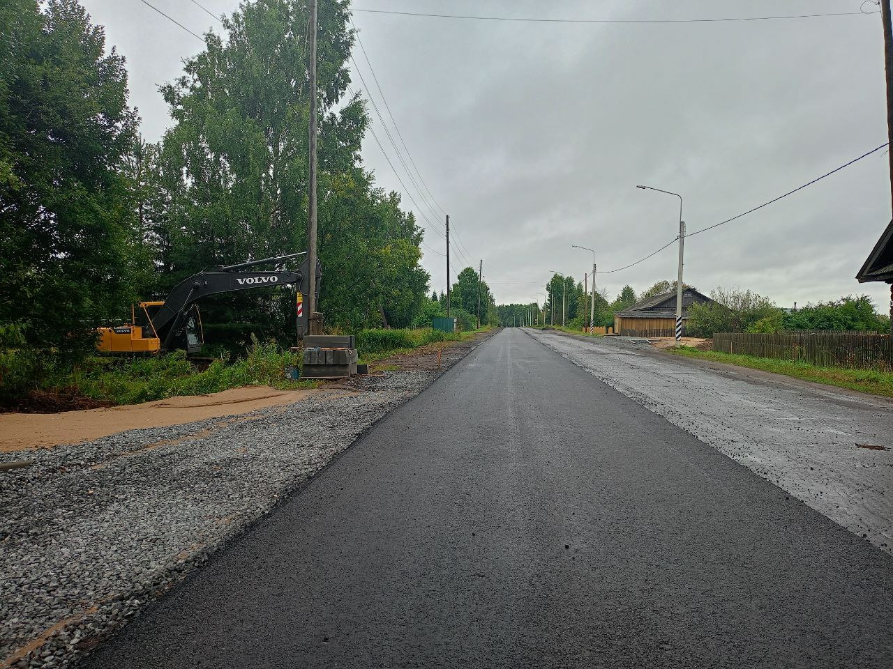 В Костромской области работы по ремонту подъезда к селу Пыщуг завершат досрочно