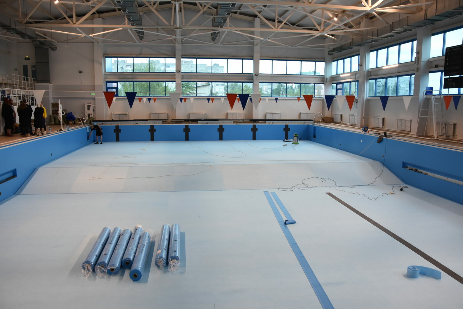 Ремонт плавательного бассейна «Заволжье» выходит на финишную прямую