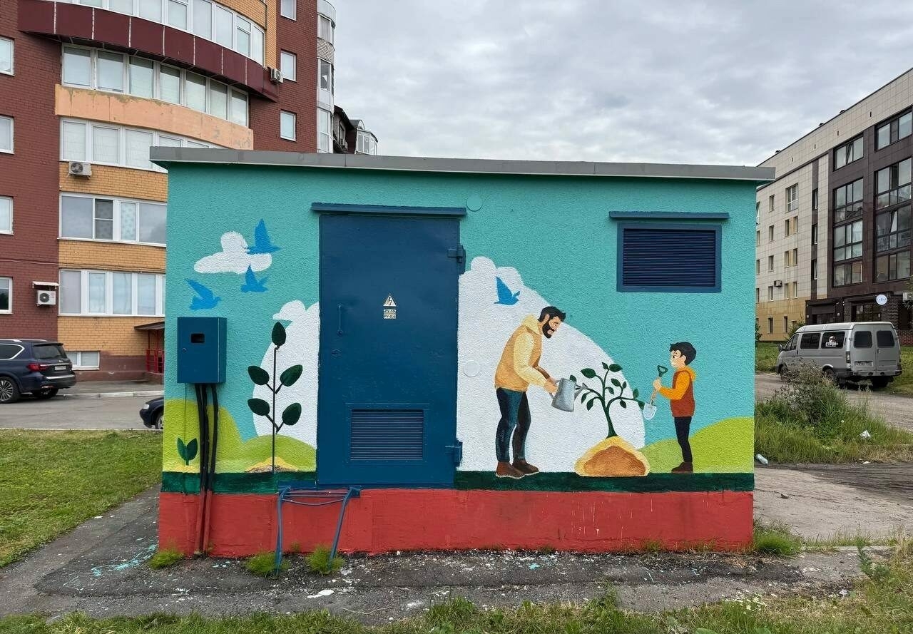 В Череповце художественно оформили трансформаторные подстанции