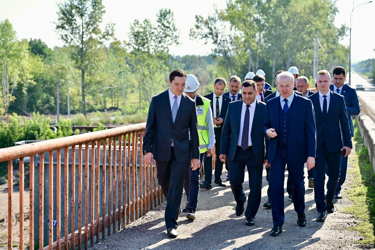 В Стерлитамаке готовность нового моста через реку Белую составила 45%