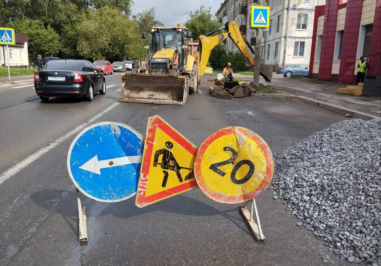 В Череповце стартовал ремонт улицы Ломоносова