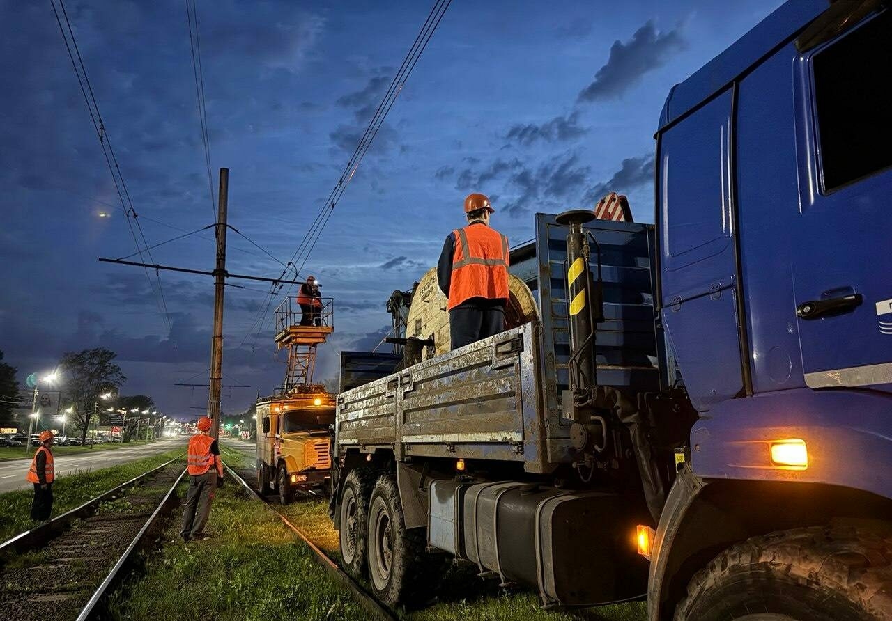 В череповецком МУП «Электротранс» начался второй этап замены контактного провода