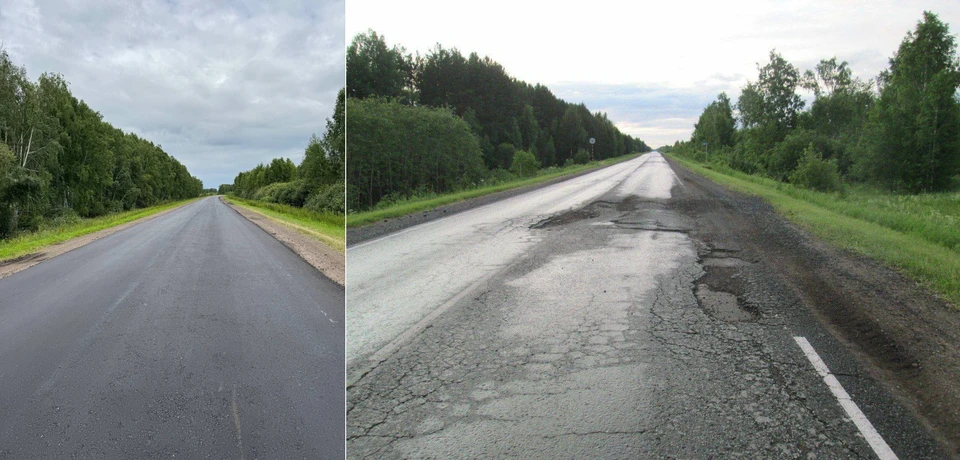 Дорогу Омск — Тара в Омской области отремонтировали после жалобы жителя