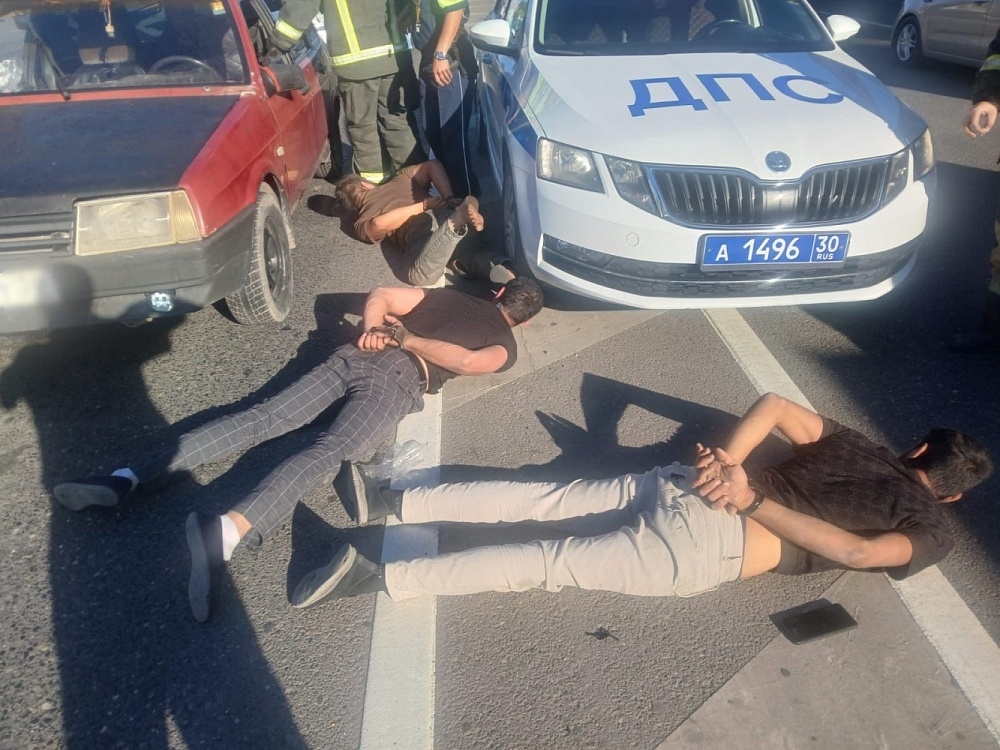 В Астрахани полиция задержала агрессивного водителя