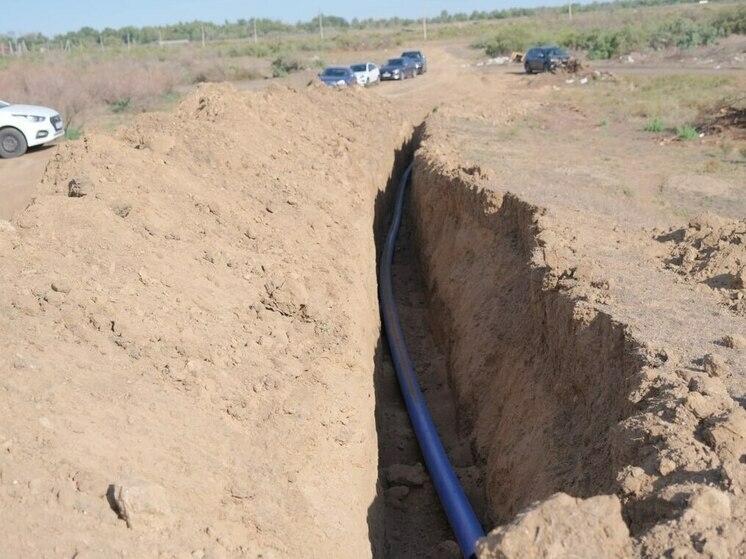 В селе Бирюковка Астраханской области обновляют более километра канализации