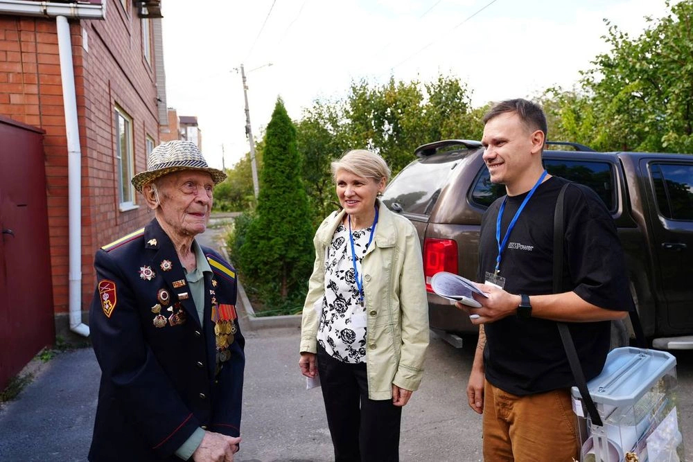 В Ростове 100-летний ветеран ВОВ проголосовал на выборах