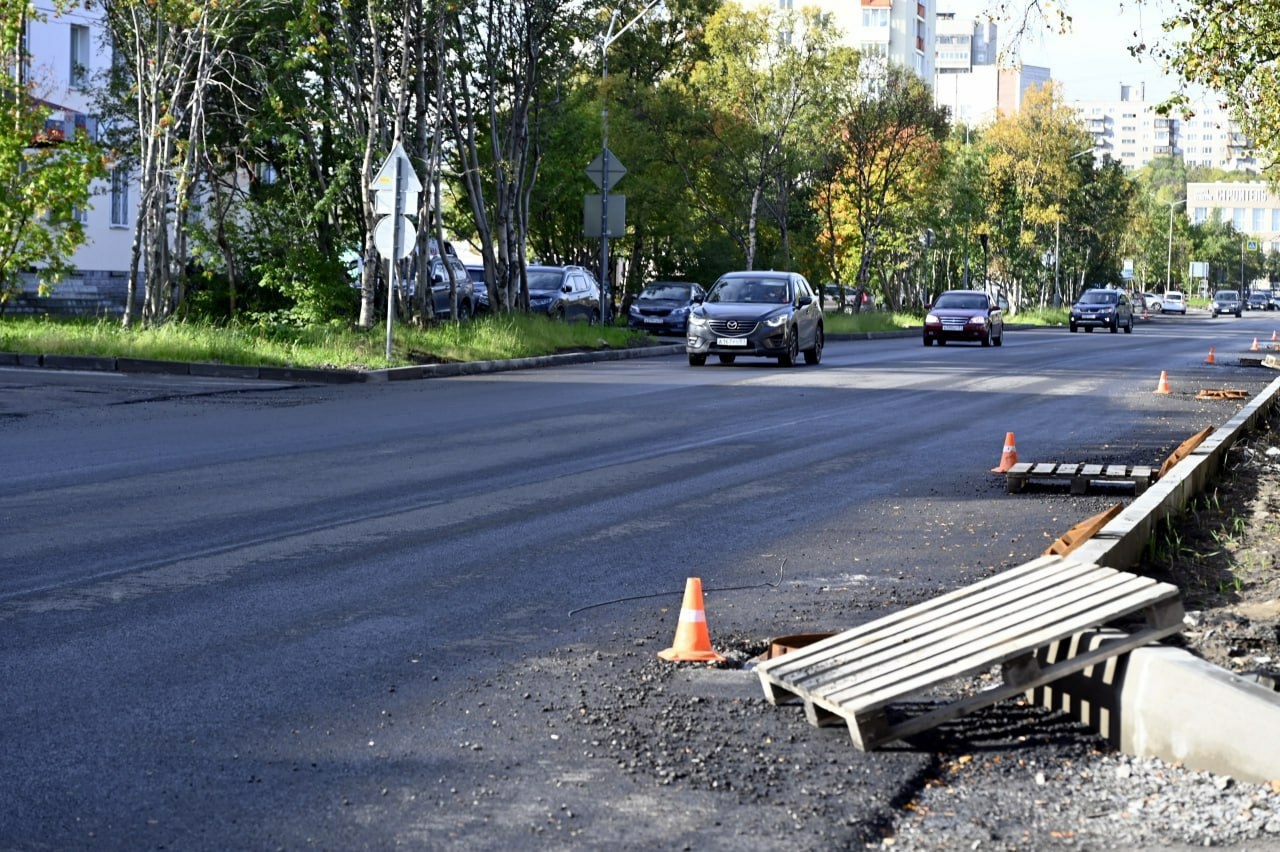 В Североморске завершается дорожная кампания в рамках программы реновации ЗАТО