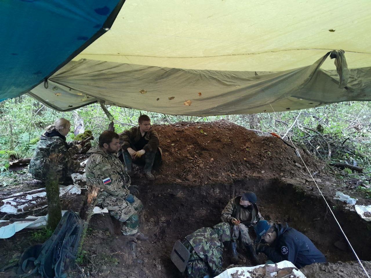 В Кировском районе Ленобласти подняли останки 30 бойцов Красной Армии