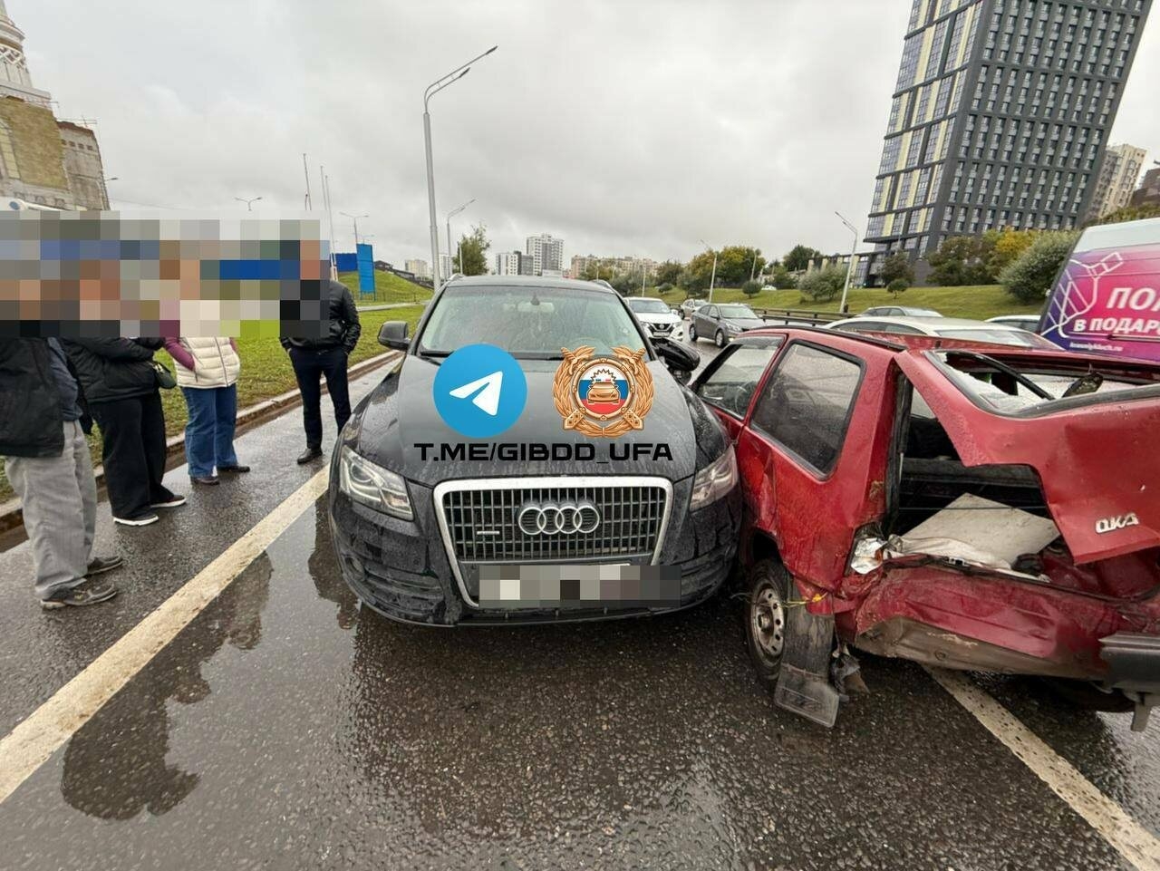 В Уфе нетрезвая водительница спровоцировала ДТП с четырьмя автомобилями