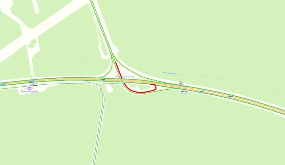 На трассе Пермь — Екатеринбург закроют съезд на Первоуральск из-за капремонта