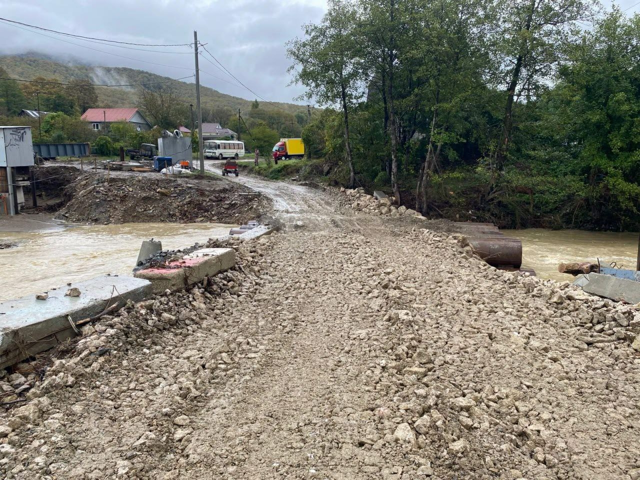 Ливни парализовали Туапсе