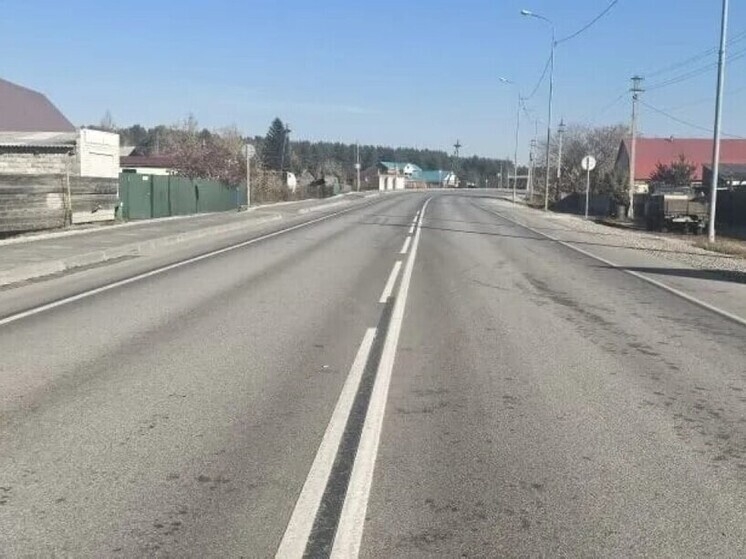 В Ордынском районе отремонтировали участок трассы Новосибирск-Павлодар