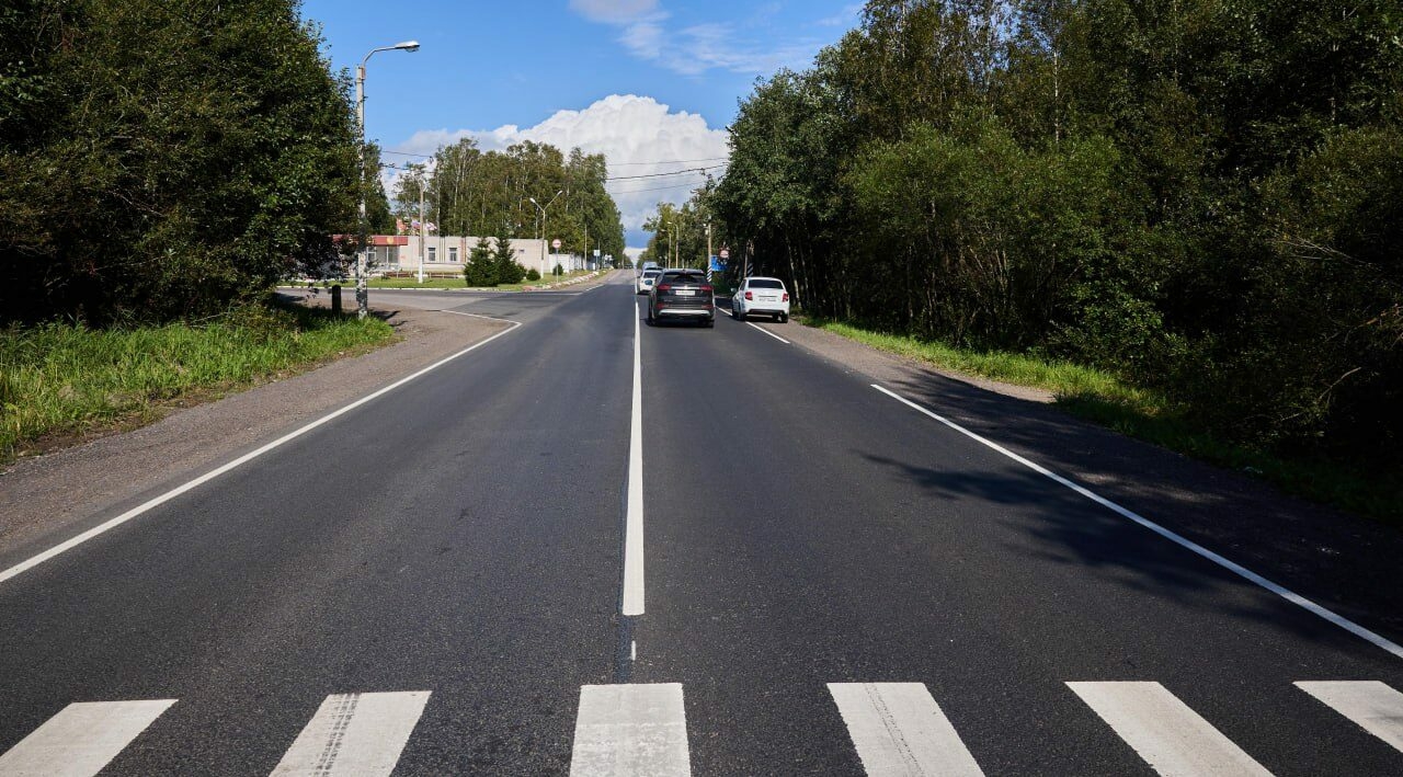 Во Всеволожском районе Ленобласти завершился ремонт дороги вдоль Сертолово