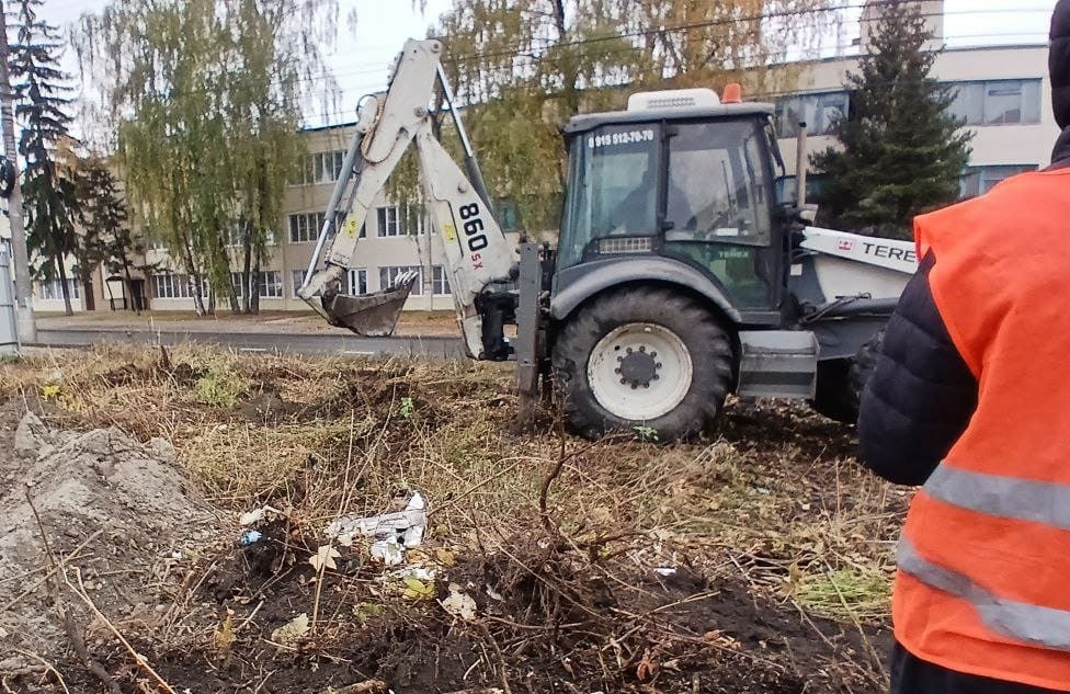 В Сеймском округе Курска очищают территорию от незаконных свалок