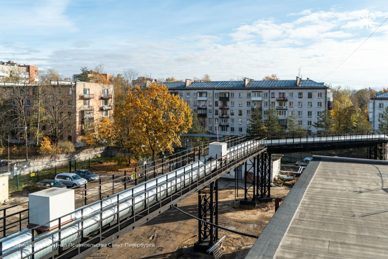 В Красносельском районе Петербурга обновили тепломагистраль
