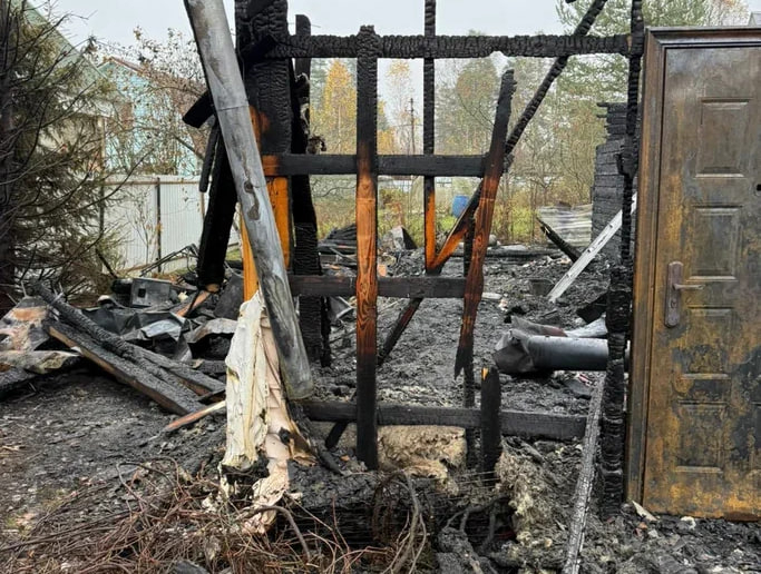 В Сертолово задержали мужчину, который поджег дом своей бабушки после ссоры