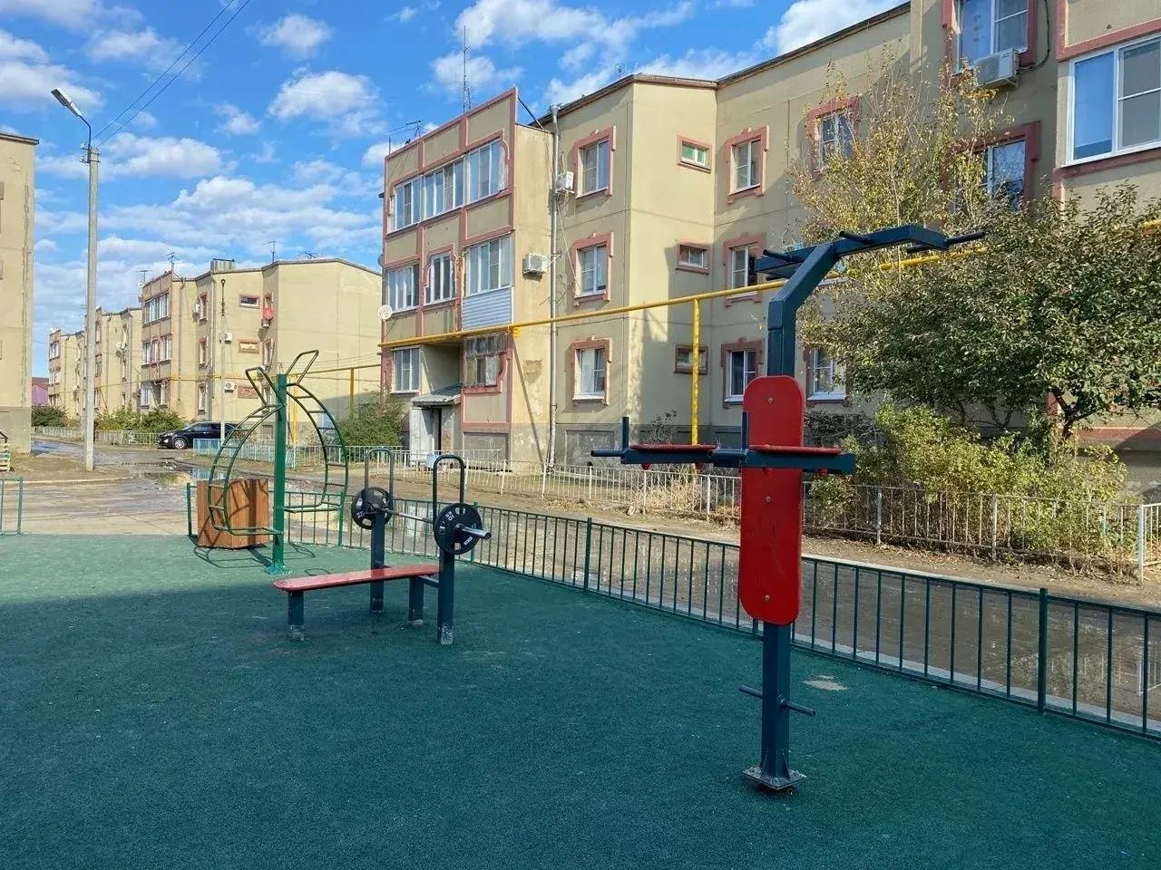 В Растопуловке Астраханской области открыли новую спортплощадку по программе Инициативное бюджетирование