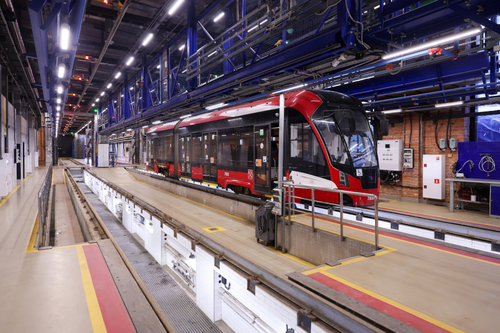 Трамвайный парк №7 стал самым передовым в Петербурге после ремонта