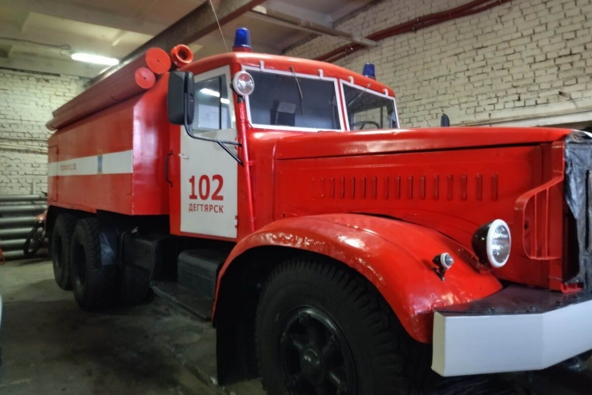В уральской пожарной части нашли работающий КрАЗ 1966 года выпуска
