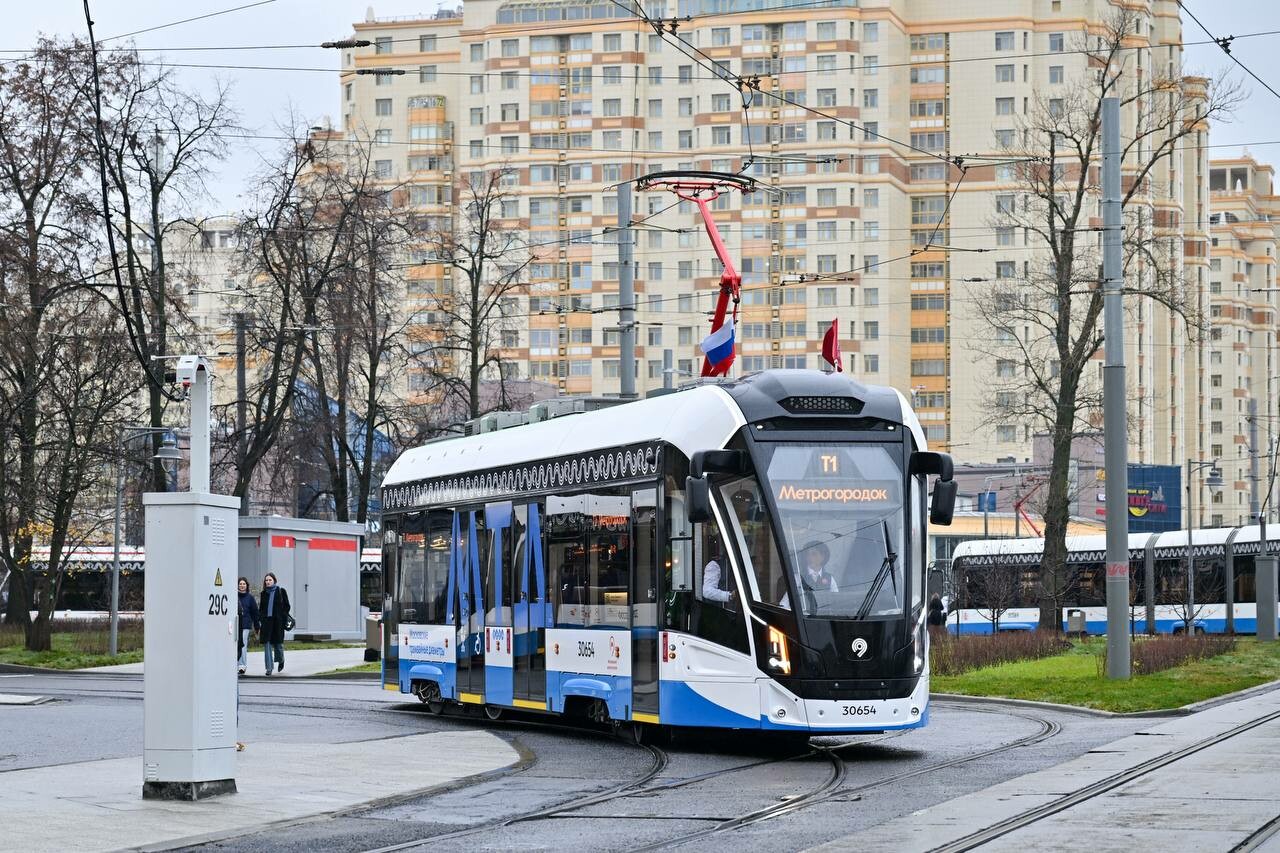 В Москве запустили первый трамвайный диаметр