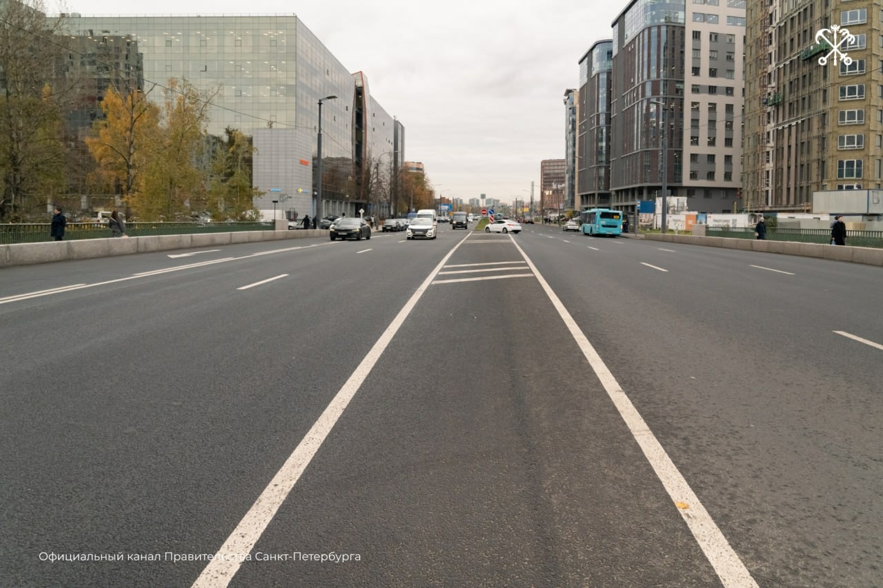 В Петербурге обновили более 60 километров дорог по нацпроекту