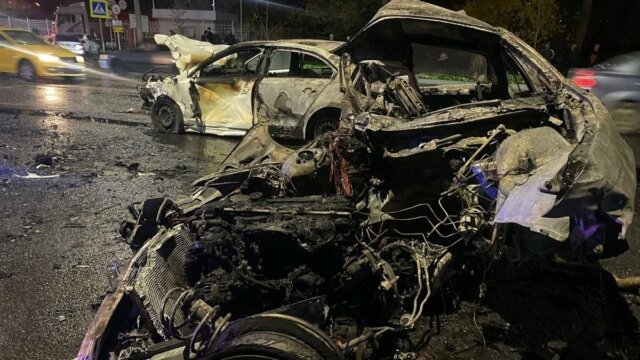 Погоня в Краснодаре закончилась трагедией и три жизни оборвались в огненном ДТП