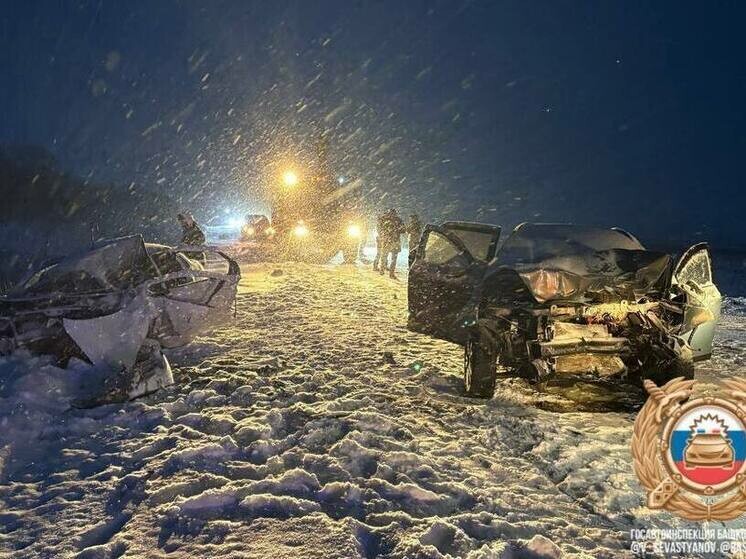 В Башкортостане в лобовом столкновении двух автомобилей погибли четыре человека