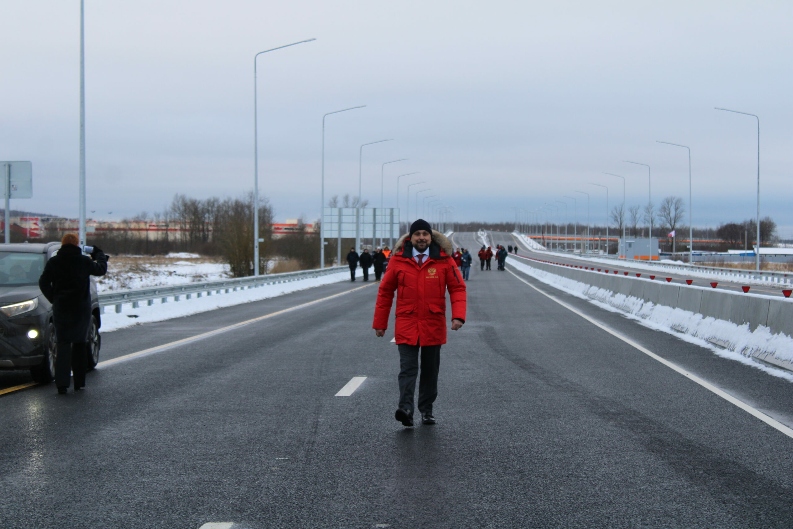 Новая развязка к аэропорту Пулково открылась на год раньше намеченного срока