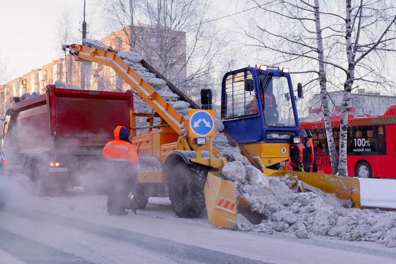 С улиц Тобольска вывезли более 40 тысяч кубометров снега