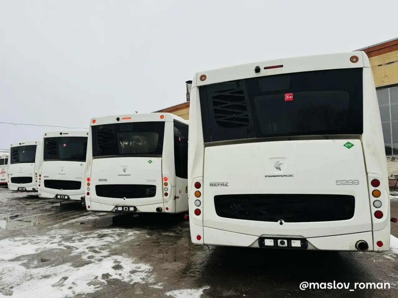 Автопарк Череповца пополнился еще пятью современными автобусами