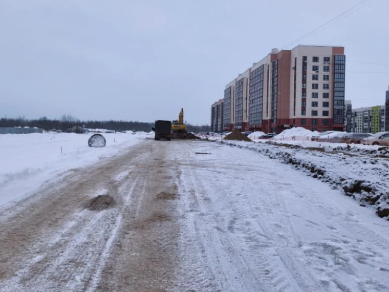 В Великом Новгороде идет третий этап строительства улицы Большая Московская