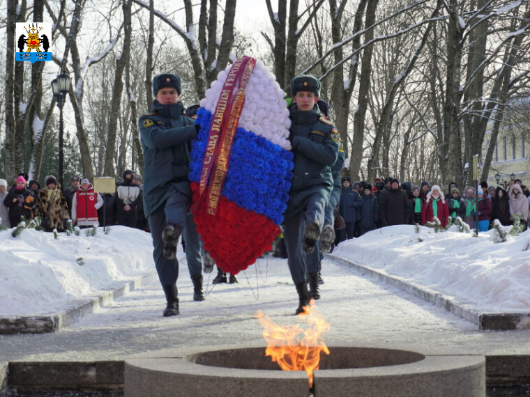 В Великом Новгороде прошел торжественный митинг в честь Дня защитника Отечества