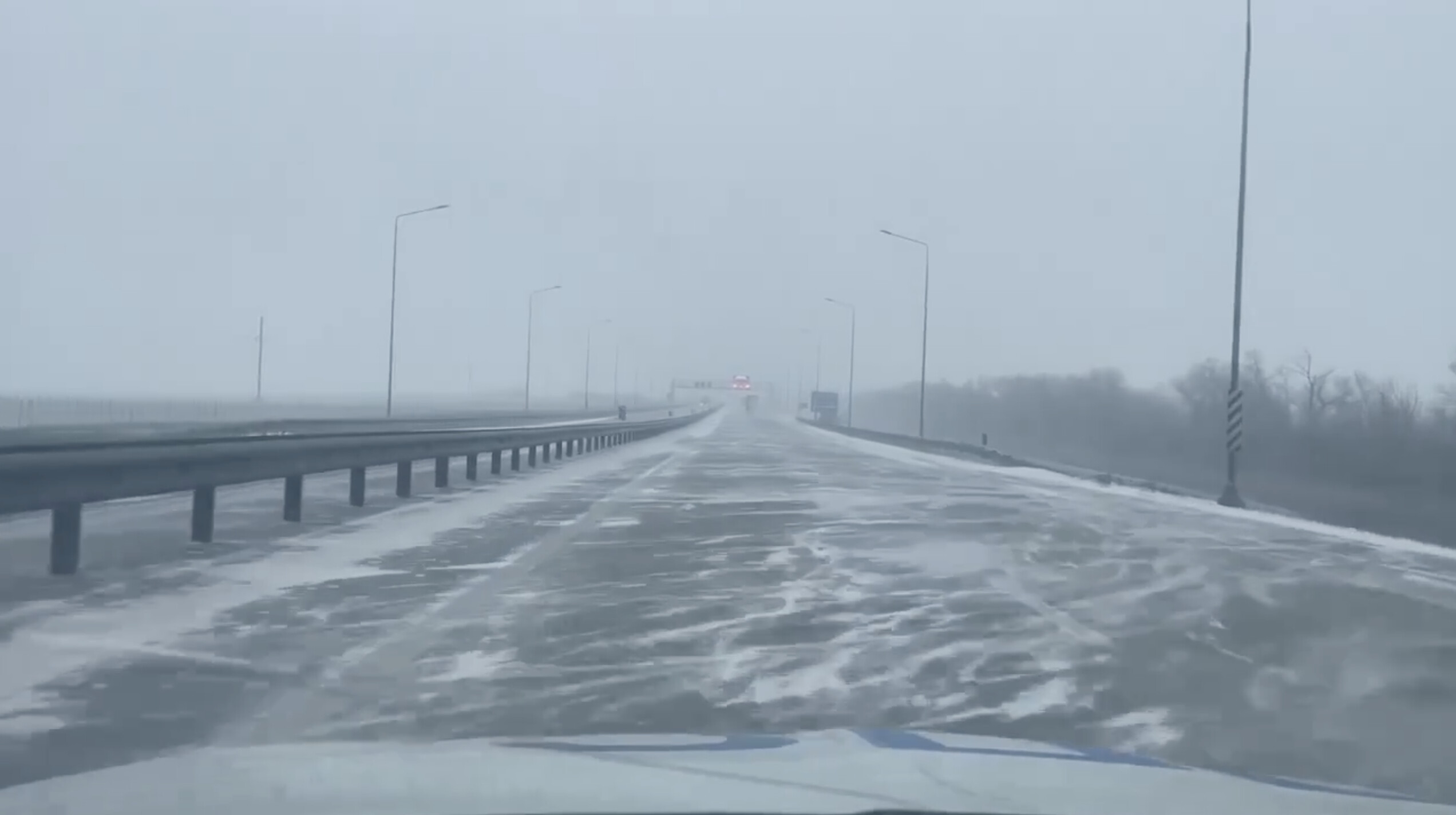 В Ростовской области водителей предупредили о гололеде на М-4 «Дон»