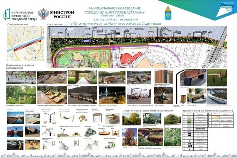 В Астрахани ищут подрядчика для ремонта набережной за 129 млн