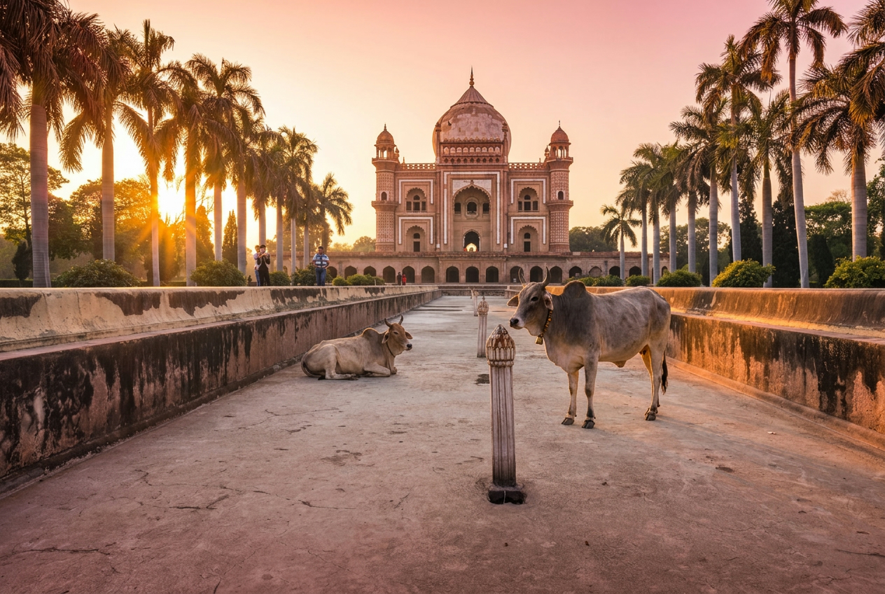 Гадят коровы и гадят люди: телеведущего из РФ шокировала Индия