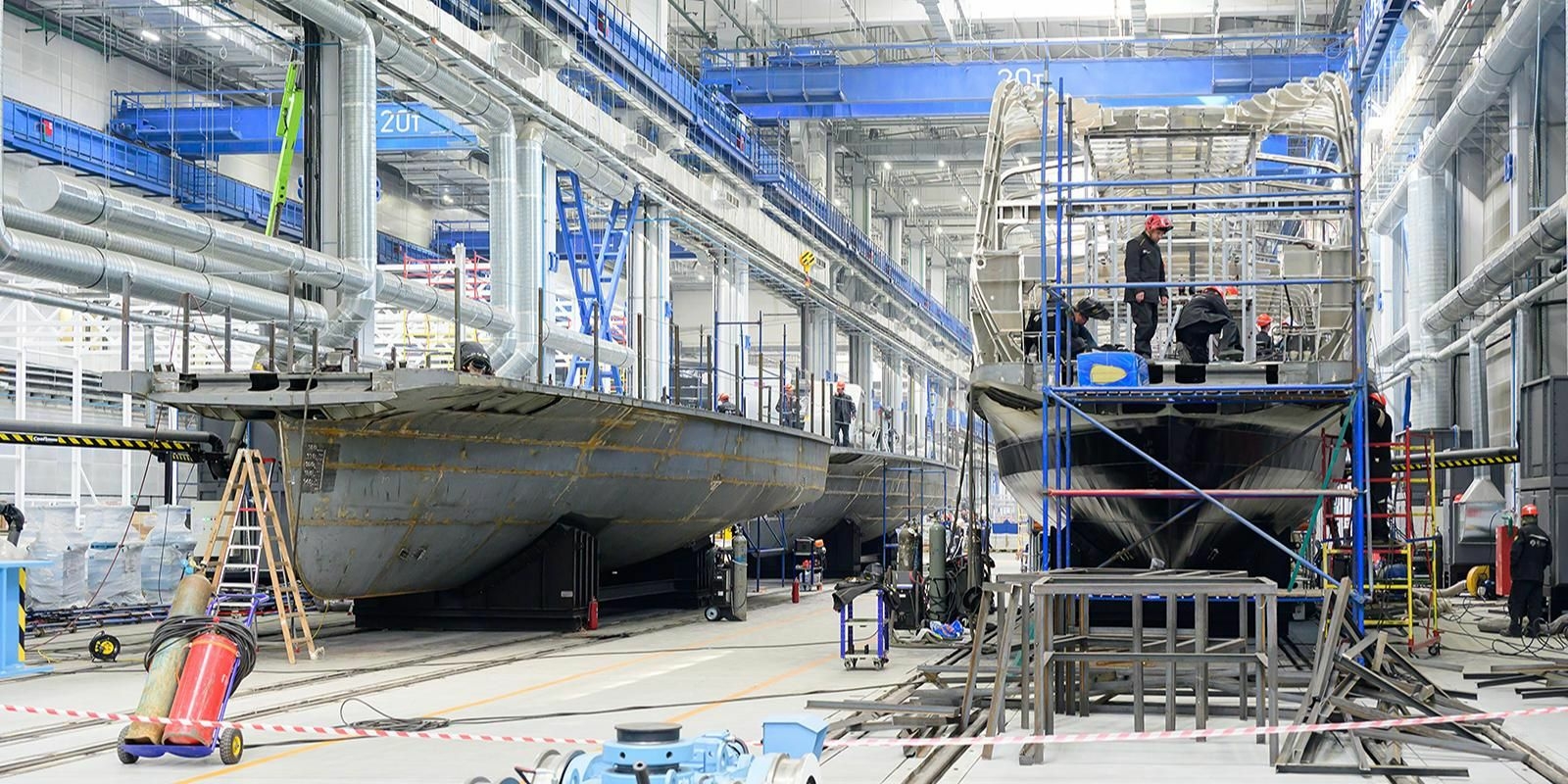 На Московской верфи стартовала сборка пятого и шестого электросудов